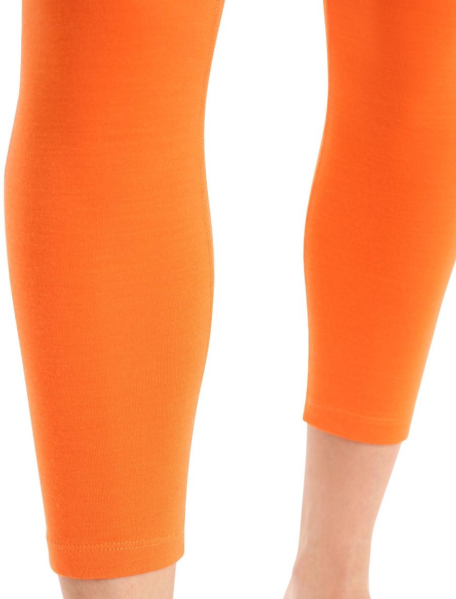 Women's Icebreaker 15.5 Merino Thermal Leggings Base Layers Flash | CA 1078RVDW